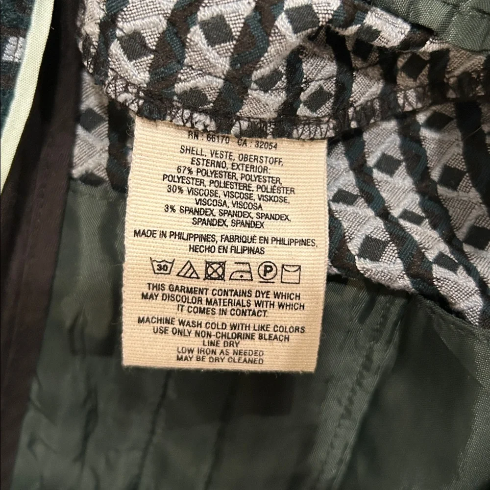 Anthropologie Cartonnier Charlie Crop Flare Pant In Lorie Green Multi Size 4 EUC - Picture 4 of 12